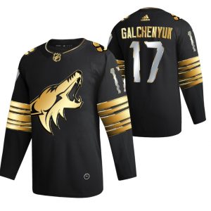 Herren Arizona Coyotes Eishockey Trikot Alex Galchenyuk #17 2021-22 Golden Edition Schwarz Authentic